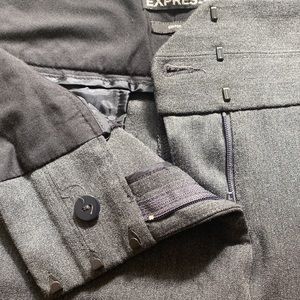 Express Editor size 8 Long, Dress Pants, lightly worn. Like new. Medium Charcoal